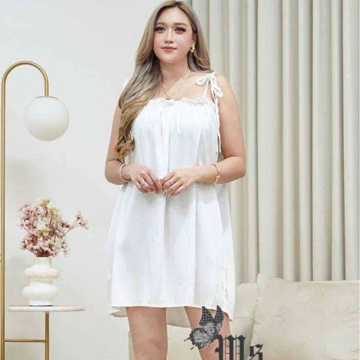 WSSEXY Backless Mini Dress Rayon Premium Twill
