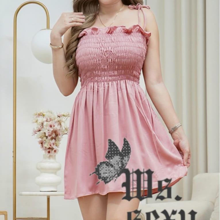 Sarwendah Mini Dress Backless Rayon Luxury thumbnail 2