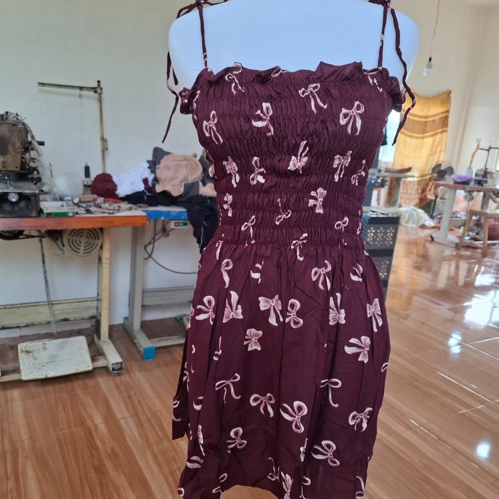 Sarwendah Mini Dress Backless Rayon Luxury thumbnail 6